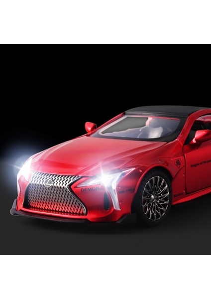 1:32 LC500 Alaşım Spor Araba Modeli Diecast Metal Oyuncak Yarış Otomobil Araç Modeli Simülasyon Ses ve Işık Koleksiyonu Çocuklar Oyuncak Hediye (Yurt Dışından) modelleri