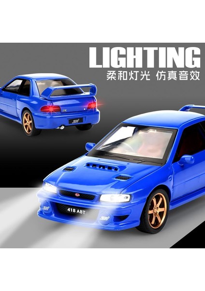 1:32 Jdm Suu Impreza Stı Wrx Alaşım Model Araba Oyuncak Döküm Metal Döküm Ses ve Işık Oyuncak Arabalar Çocuklar Için Araç (Yurt Dışından) modelleri