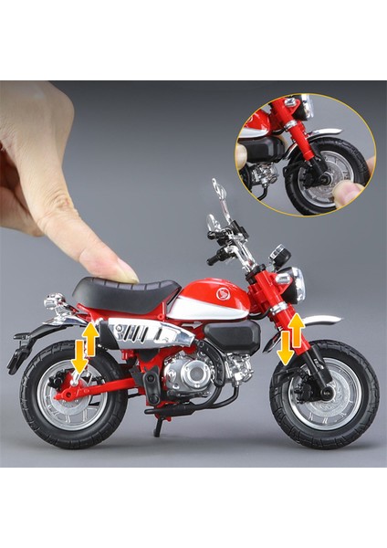 1:12 Honda Maymun 125 Alaşım Spor Motosiklet Modeli Döküm Sokak Yarışı Motosiklet Modeli Simülasyon Ses Işığı Çocuk Oyuncakları Hediye (Yurt Dışından) fırsatları
