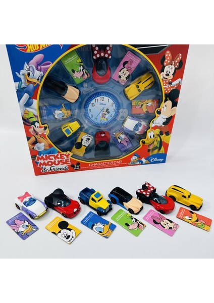Adet Disney Mickey Mouse Karikatür Sevimli Alaşım Araba Sürgülü Araba Metal Atalet Araba Çocuk Oyuncak Kız Hediye Yarış Modeli Hediye Kutusu (Yurt Dışından) fiyatları