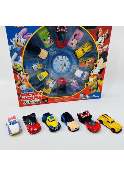 Adet Disney Mickey Mouse Karikatür Sevimli Alaşım Araba Sürgülü Araba Metal Atalet Araba Çocuk Oyuncak Kız Hediye Yarış Modeli Hediye Kutusu (Yurt Dışından) fırsatları