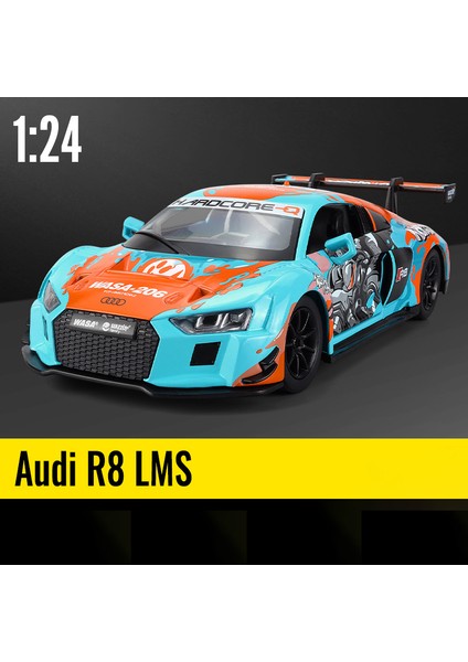 1:24 Bmw M4 Gt3 Alaşım Spor Araba Modeli Döküm Metal Oyuncak Araba Araçlar Modeli Simülasyon Ses ve Işık Koleksiyonu Çocuk Hediye (Yurt Dışından)