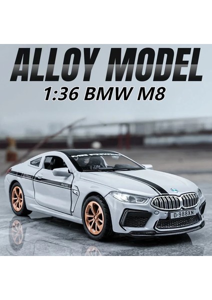 1:36 Bmw M8 Spor Araba Yüksek Simülasyon Diecast Metal Alaşım Model Araba Ses Işık Geri Çekin Koleksiyonu Çocuklar Oyuncak Hediyeler (Yurt Dışından) fiyatları