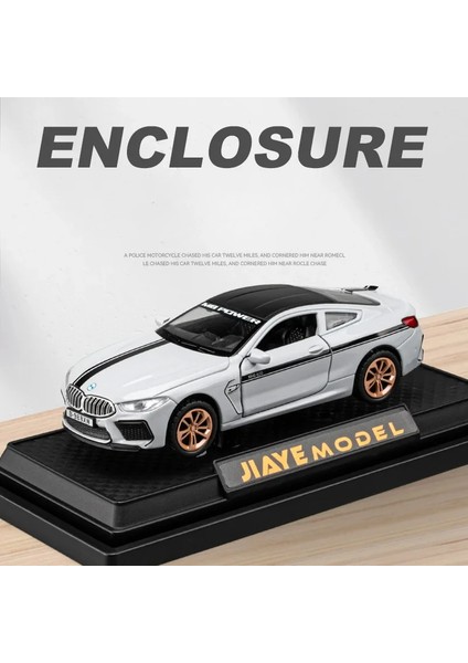 1:36 Bmw M8 Spor Araba Yüksek Simülasyon Diecast Metal Alaşım Model Araba Ses Işık Geri Çekin Koleksiyonu Çocuklar Oyuncak Hediyeler (Yurt Dışından) modelleri