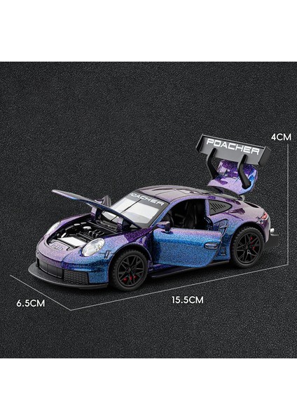 1:32 Porsche 911 Gt3 Rs Alaşım Model Araba Oyuncak Döküm Metal Döküm Ses ve Işık Oyuncak Arabalar Çocuklar Için Araç (Yurt Dışından) modelleri