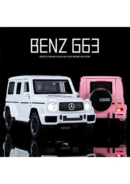 1:32 Benz G63 Suv Alaşım Araba Diecasts & Oyuncak Araçlar Araba Modeli Ses ve Işık Geri Çekin Oyuncak Arabalar Çocuklar Için Hediyeler (Yurt Dışından) modelleri