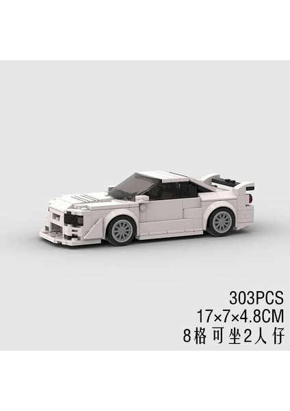 Moc Hız Şampiyonlar Süper Yarış Arabası F1 Büyük Araç Yarış Modeli Yapı Taşları Tuğla Spor Kamyonet Şehir Tekniği Oyuncak (Yurt Dışından)