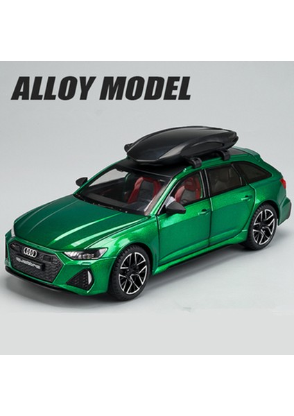 1/24 Audi Rs6 Avant Station Wagon Alaşım Araba Yarışı Modeli Döküm Metal Parça Spor Araba Araçlar Modeli Ses Işığı Çocuk Oyuncak Hediye (Yurt Dışından)