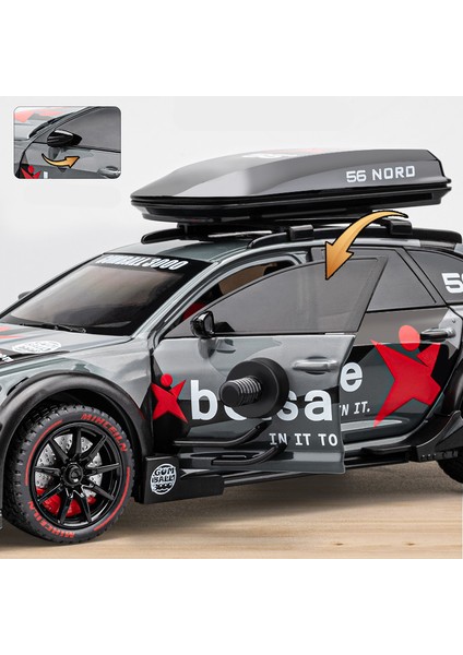 1/24 Audi Rs6 Avant Station Wagon Alaşım Araba Yarışı Modeli Döküm Metal Parça Spor Araba Araçlar Modeli Ses Işığı Çocuk Oyuncak Hediye (Yurt Dışından) fırsatları