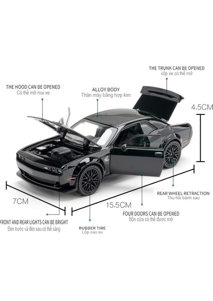 1:32 Simülasyon Challenger Hellcat Srt Kırmızı Göz Klasikleri Alaşım Arabalar Oyuncak Döküm Araçlar Metal Model Araba Dekorasyon Çocuk Hediye Çocuk (Yurt Dışından) fırsatları