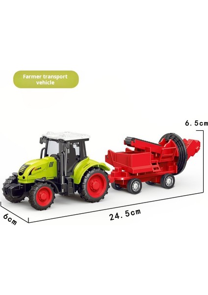 Simülasyon Çiftçinin Arabası Çim Biçme Makinesi Traktör Geri Çekin Çocuk Oyuncakları Atalet Araç Mühendislik Ekskavatör Modeli Toyboy Doğum Günü Hediyesi (Yurt Dışından)
