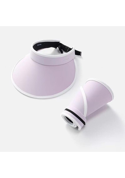 Yeni Yaz Güneş Şapkası Kadın Anti-Ultraviyole Uv Içi Boş Üst Güneş Şapkası Seyahat Gezi Açık Büyük Ağız Güneş Şapkası (Yurt Dışından)