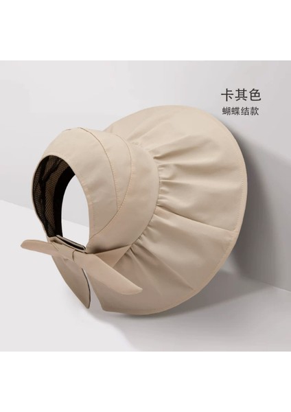 Yeni Yaz Güneş Şapkası Kadın Anti-Ultraviyole Uv Içi Boş Üst Güneş Şapkası Seyahat Gezi Açık Büyük Ağız Güneş Şapkası (Yurt Dışından)