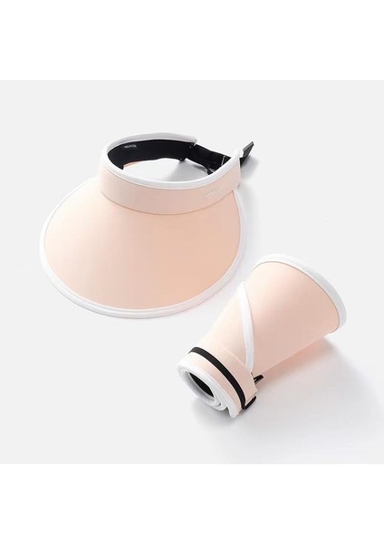 Yeni Yaz Güneş Şapkası Kadın Anti-Ultraviyole Uv Içi Boş Üst Güneş Şapkası Seyahat Gezi Açık Büyük Ağız Güneş Şapkası (Yurt Dışından)