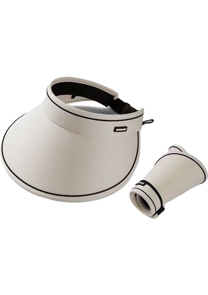 Yeni Yaz Güneş Şapkası Kadın Anti-Ultraviyole Uv Içi Boş Üst Güneş Şapkası Seyahat Gezi Açık Büyük Ağız Güneş Şapkası (Yurt Dışından)