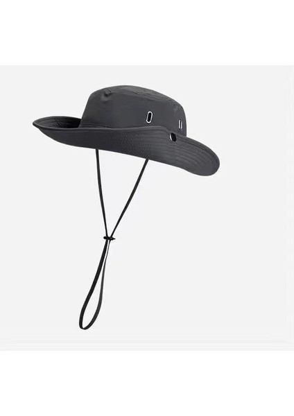 Batı Kovboy Şapka Balıkçı Şapka Japon Ipli Erkek ve Kadın Yaz Güneşlik Güneş Kremi Açık Yürüyüş Dağcılık Balıkçılık Şapka (Yurt Dışından)