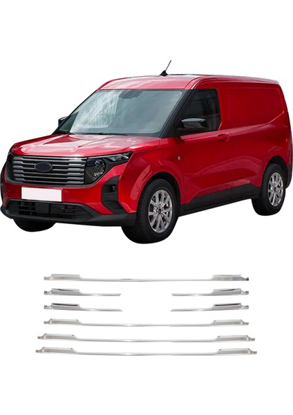 Ford Courier Uyumlu 2024 ve Üzeri Krom Ön Panjur 8 Parça Paslanmaz Çelik fiyatları