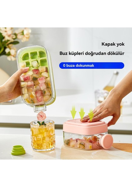 Icebottle 2'si 1 Arada – Buz Küpü + Taşınabilir Su Şişesi, Serin Yaz Için Pipetli Buz Küpü Kalıp Su Şişesi (Yurt Dışından) indirimleri