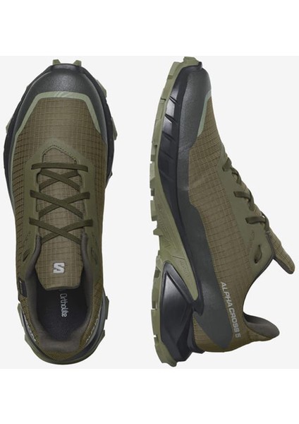 Alphacross 5 Gore-Tex Erkek Koşu Ayakkabısı - Yeşil