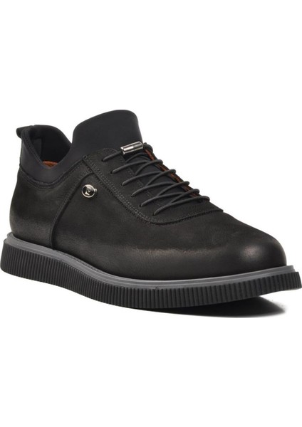 61896 Erkek Casual Ayakkabı - Siyah Nubuk
