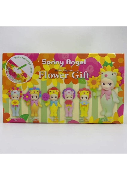 Yeni Sonny Angel Blind Box Çiçek Hediye Serisi Mini Anime Figürleri Süsler Bebek Hayranları Çocuklar Noel Sevgililer Günü Hediye Renk: 6 Adet Tam Set (Yurt Dışından)