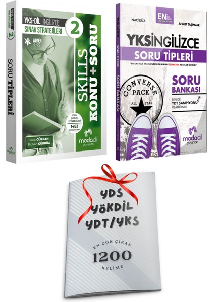 Yks Ydt Yksdil Modadil Skills Konu + Soru Bankası ve Soru Tipleri Soru Bankası 2li Set + 1200 Kelime