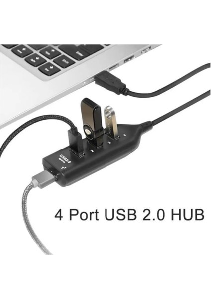 4 Port USB Çoğaltıcı Çoklayıcı Hub USB 2.0 Çoklama Pc Laptop