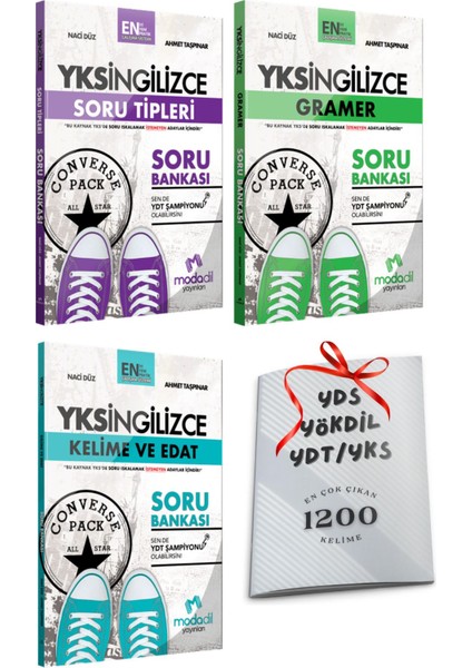 Yks Ydt Modadil Soru Tipleri + Gramer + Kelime Edat Soru Bankası 3lü Set 1200 Kelime Hediyeli