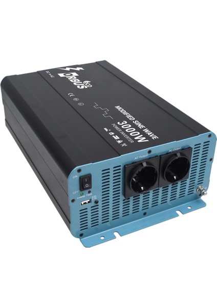12 V Volt 3000 Watt 3 Kw Modifiye Sınus Inverter Dc-Ac Çevirici Invertör