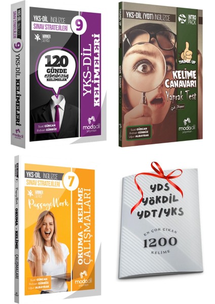 Yks Ydt Yksdil Modadil 1200 Günde Ezberbozan Kelimeler + Soru Bankası + Yaprak Test Seti + 1200 Kel.