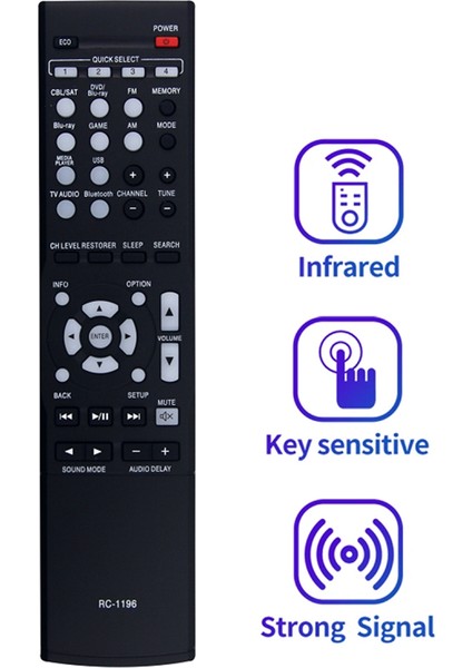 RC-1196 Denon Av Alıcısı AVR-X510BT AVR-S500BT AVR-X520BT AVR-S510BT Için Yedek Uzaktan Kumanda (Yurt Dışından) fiyatları