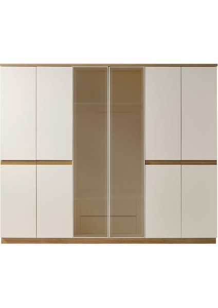 Nero Modern 6 Kapaklı Aynalı Gardırop (Dolap)