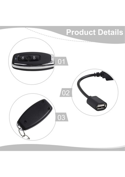 DC5V 433MHZ USB Kablosuz Rf Uzaktan Kumanda Anahtarı Sürücüsü LED Işık Şeridi Okuma Lambası Işık Fanı Için Açma Kapama (Yurt Dışından) modelleri