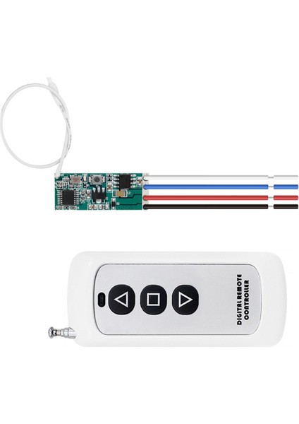 Dc 12V Motor Uzaktan Kumanda Kiti, Motor Yönü ve Durdurma Kontrolü Için Vericili 433MHZ Kablosuz Röle Modülü (Yurt Dışından) fiyatları