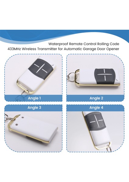 Otomatik Garaj Kapısı Açacağı Için Su Geçirmez Uzaktan Kumandalı Rolling Code 433MHZ Kablosuz Verici (Yurt Dışından)
