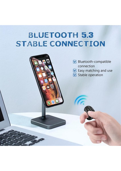 Parmak Ucu Kablosuz Bluetooth Uzaktan Kumanda, Parmak Ucu Uzaktan Kumanda, Telefon Tablet Için Uzaktan Kumanda Uygulaması Sayfa Çevirici, A (Yurt Dışından) fiyatları