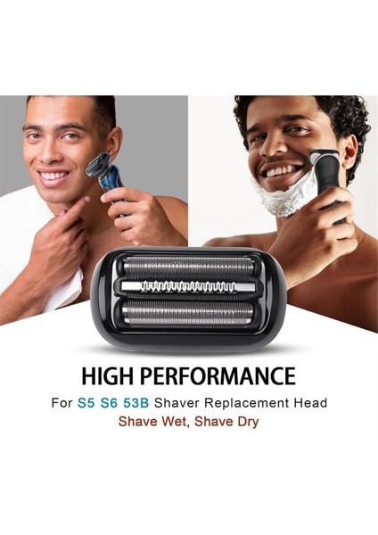 Braun S5 S6 Tıraş Makineleri, 6072CC, 6090CC, 6020S, 6040C, 5035S, 5020S, 5050CS Için 53B Tıraş Makinesi Yedek Başlığı… Kolayca Takın (Yurt Dışından) fiyatları