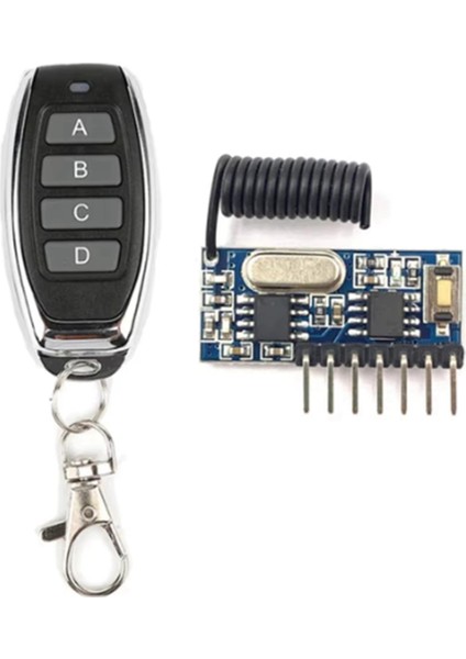 433MHZ Kablosuz Rf Uzaktan Kumanda Verici ve Alıcı Modül Seti 4 Ch Çıkış Kontrol Anahtarı Dıy Projeleri Için (Yurt Dışından)