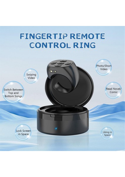 Parmak Ucu Kablosuz Bluetooth Uzaktan Kumanda, Parmak Ucu Uzaktan Kumanda, Telefon Tablet Için Uzaktan Kumanda Uygulaması Sayfa Çevirici, A (Yurt Dışından) indirimleri