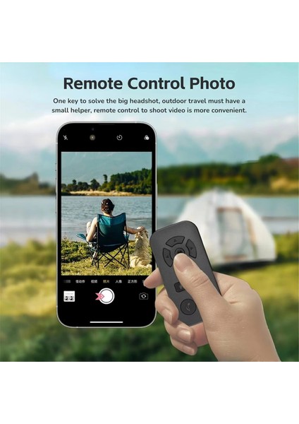 Cep Telefonu Evrensel Uzaktan Kumanda Selfie Çubuğu Bluetooth Kamera Kontrol Cihazı Siyah Için Bluetooth Akıllı Uzaktan Kumanda (Yurt Dışından)