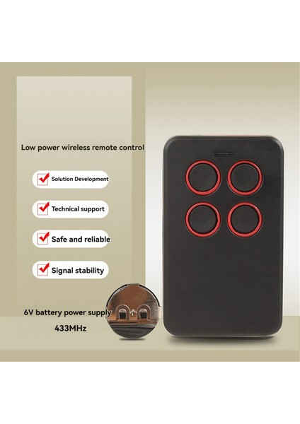 433MHZ Akıllı Kopyalama Uzaktan Kumanda Elektrikli Garaj Kapısı Açacağı Kopyalayıcı Klon Kodu 4 Anahtar Verici (Yurt Dışından)