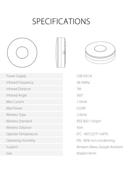 Tuya Akıllı Rf Ir Uzaktan Kumanda Wifi Akıllı Ev Kızılötesi Kontrol Cihazı Klima Tv Kablosuz Uzaktan Kumanda (Yurt Dışından)