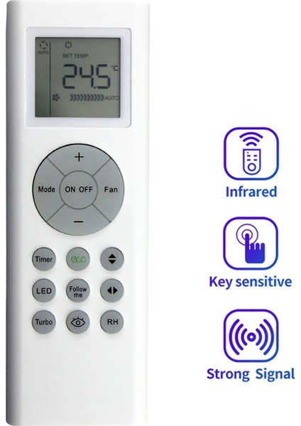 RG66B9(2H)/BGEFU1 Bryant Senville Midea Ac Klima Için Uzaktan Kumanda Değişimi (Yurt Dışından) modelleri