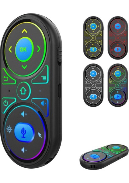 G11 Öğrenme Fonksiyonlu Uzaktan Kumandalı Air Mouse Mini Renkli Arka Aydınlatmalı Sesli Set Üstü Kutusu Akıllı Uzaktan Kumanda (Yurt Dışından) modelleri
