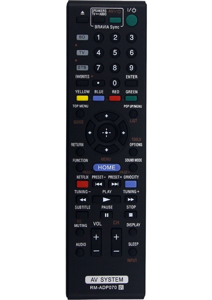 Uzaktan Kumanda RM-ADP070 Sony Av Sistemi Ev Sinema Sistemi HBD-E280 BDV-E980W HBD-E580 HBDE280 BDVE980W Için Değiştirilebilir (Yurt Dışından)