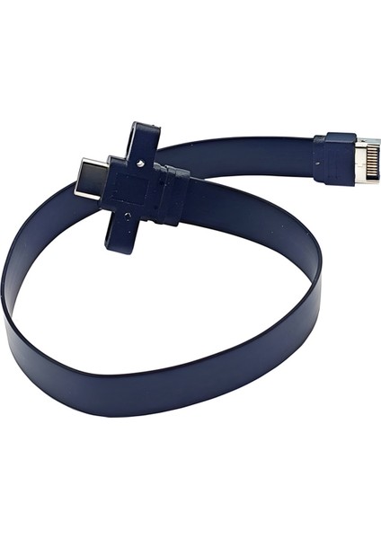 Usb3.2 GEN2X2 Kartı Hat Tipi-E Terminali Tip-C Ön C Ana 10G/20GBPS Düz Tel 30CM (Yurt Dışından)
