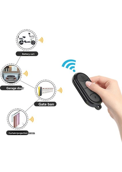 Evrensel 433 Mhz Klon Uzaktan Kumanda 4 Düğmeli Anahtarlık Çoğaltıcı Ev Garaj Kapısı Açacağı Için Yedek (Yurt Dışından)