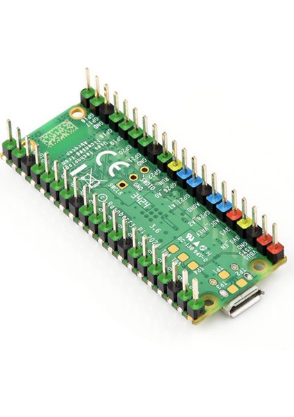 Raspberry Pi Pico 2 W Mikrodenetleyici Geliştirme Kartı RP2350 Çip Desteği Wıfı Bluetooth, Lehimli Renkli Başlık (Yurt Dışından)
