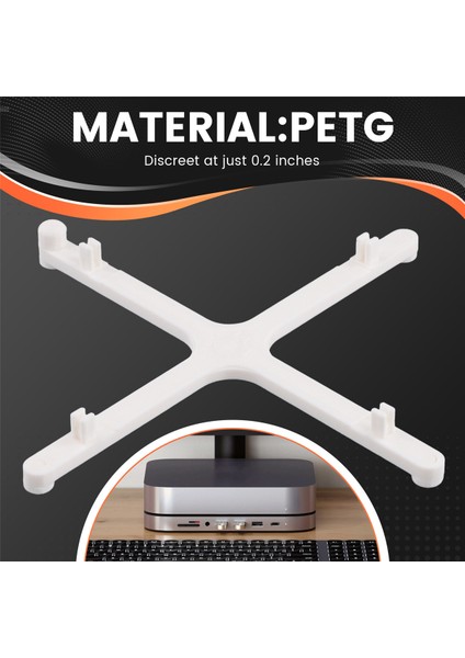 Mac Mini M4/ma Pro 2024 Ana Bilgisayar Braketi Gelişmiş Stabilite ve Işlevsellik Bilgisayar Aksesuarları Genişletme Beyaz (Yurt Dışından)