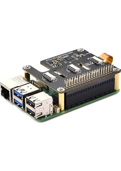 Raspberry Pi 5 Pcıe - Ffc Genişletme Kartı Için Yüksek Hızlı Performans Için Çift Kanallı Pcıe Ffc Genişletme Kartı (Yurt Dışından)